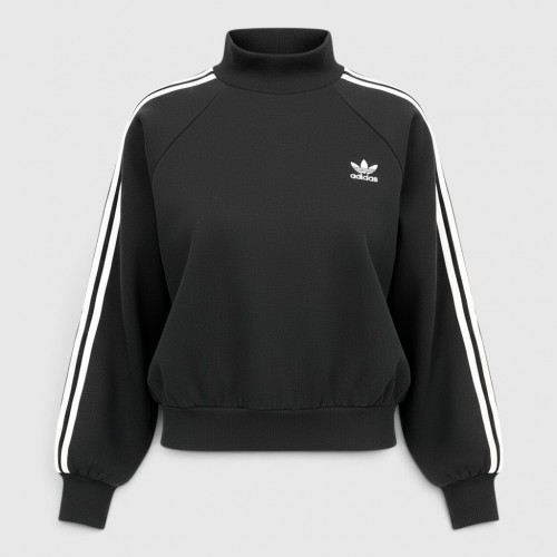 Adidas Originals 3-Stripes Γυναικείο Φούτερ Μαύρο / Pre Owned